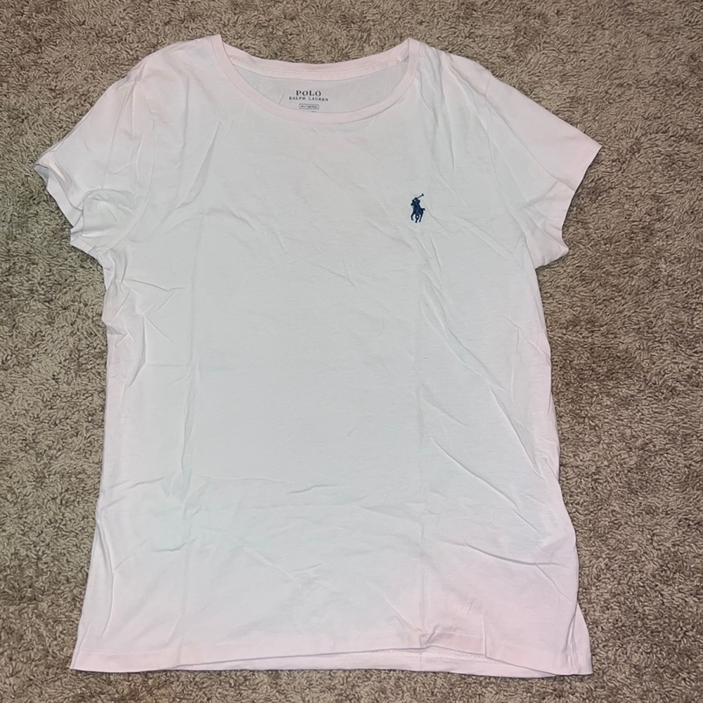 light pink womens medium polo shirt